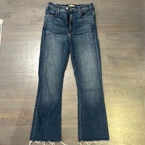 Mother jeans hustler ankle fray. Size 25, wash is called girl crush. EUC